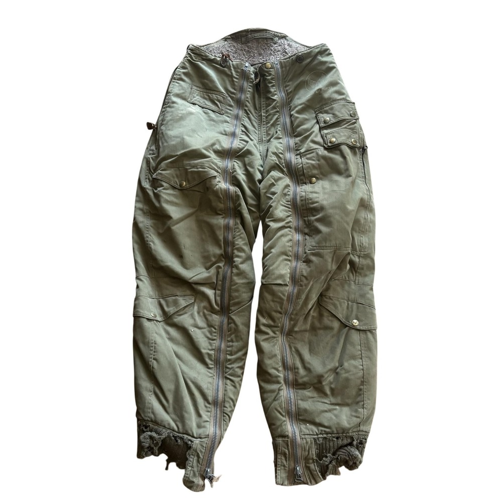 Vintage Skyline A-11A Snow Pants Mens 32 Green Army Air Forces Insulated USA